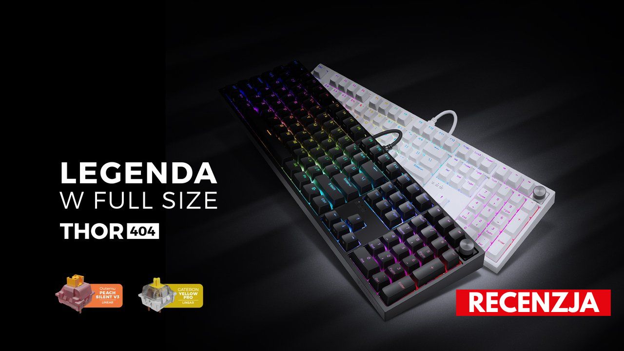 Recenzja klawiatury Genesis Thor 404 – pełnowymiarowa konstrukcja w dwóch odsłonach