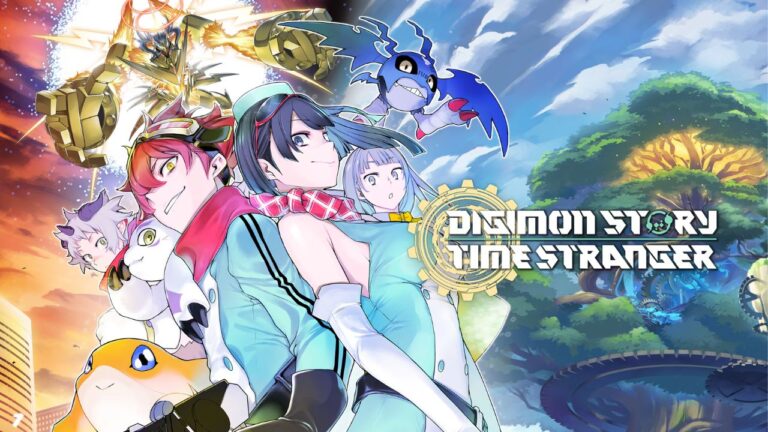Digimon Story: Time Stranger demo is here! Anime characters and Digimon in a vibrant, exciting scene.