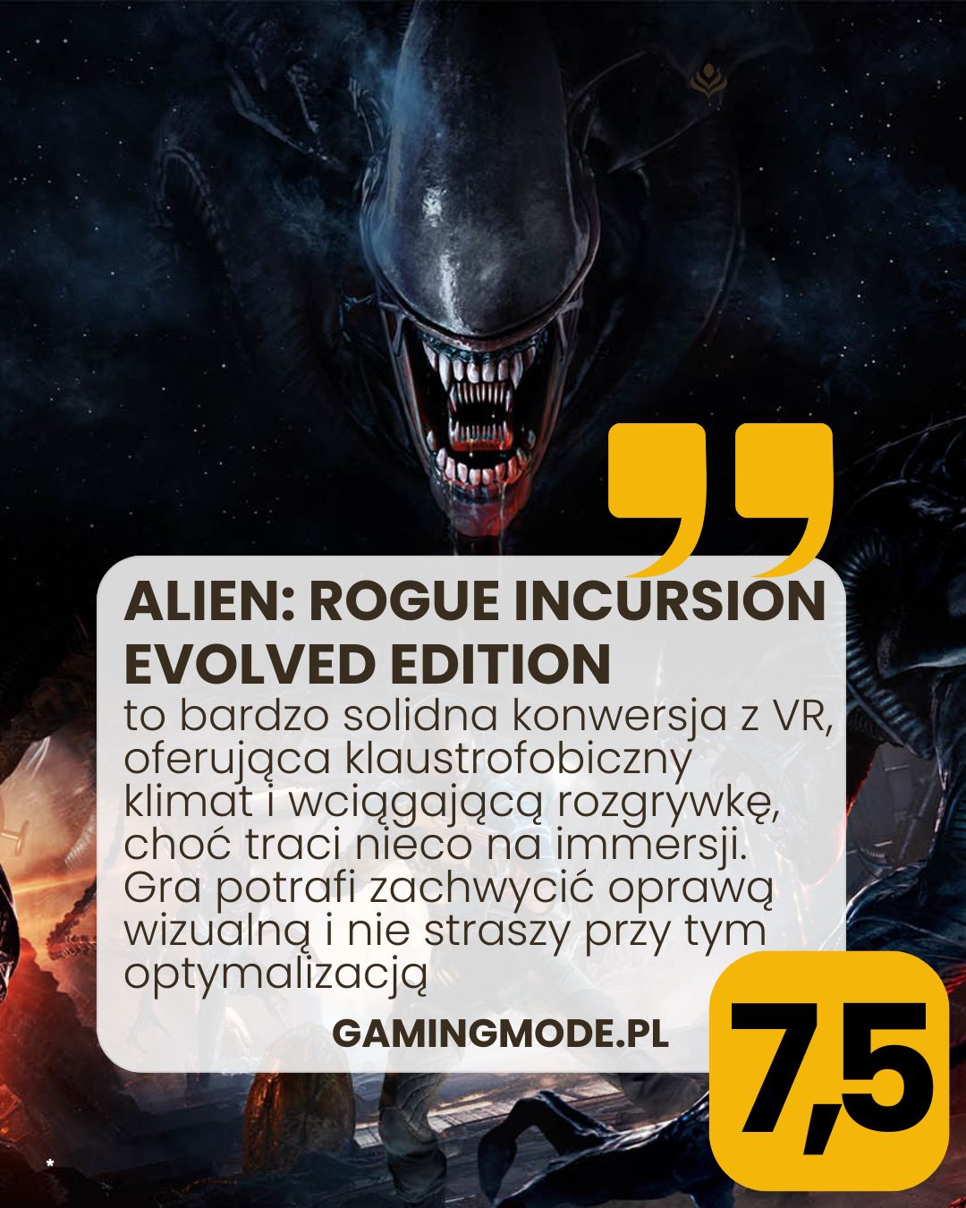 Ocena gry Alien: Rogue Incursion Evolved Edition