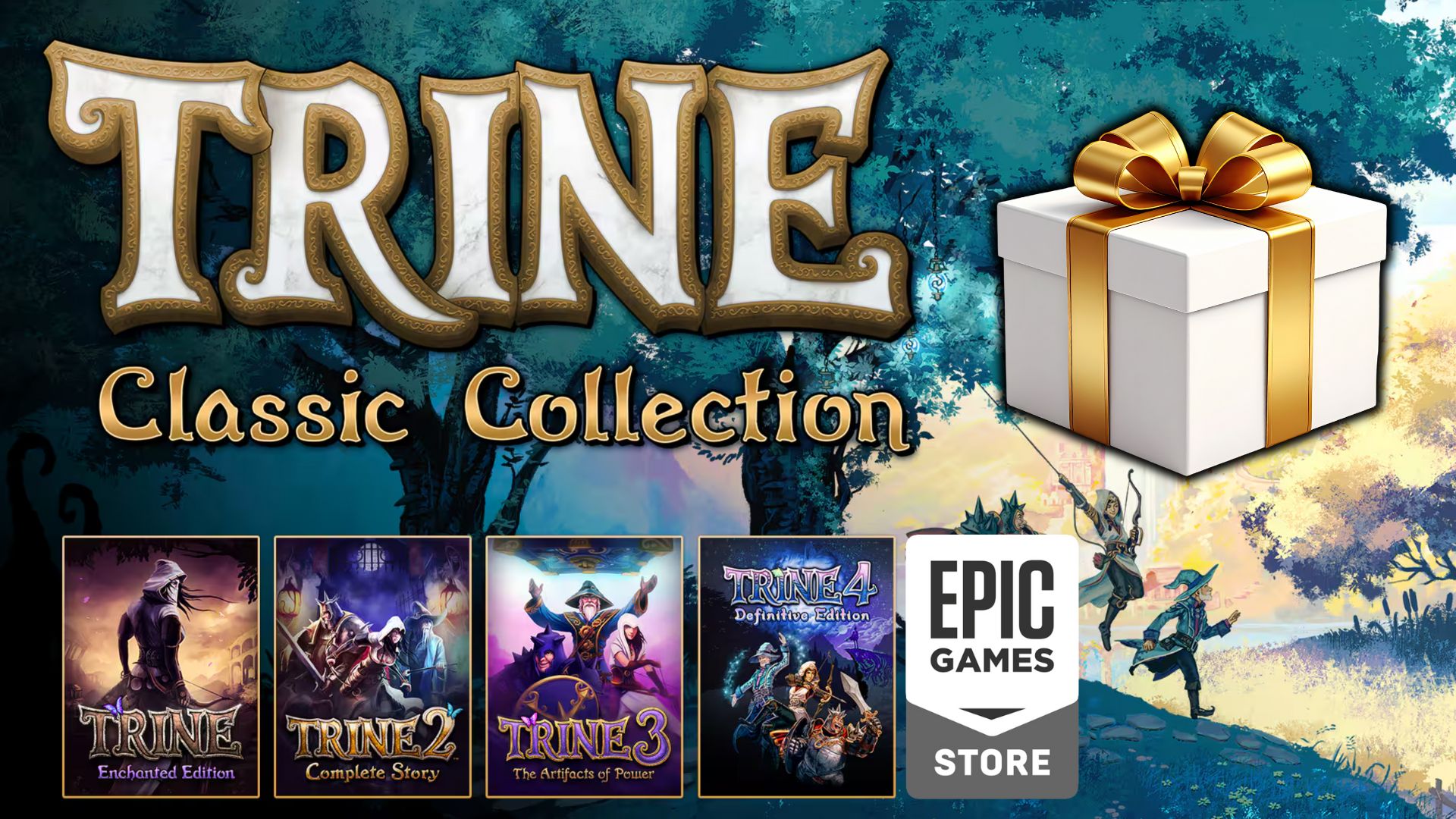 Kolekcja Trine to 4 gry w jednej paczce, idealne do grania z bliskimi!