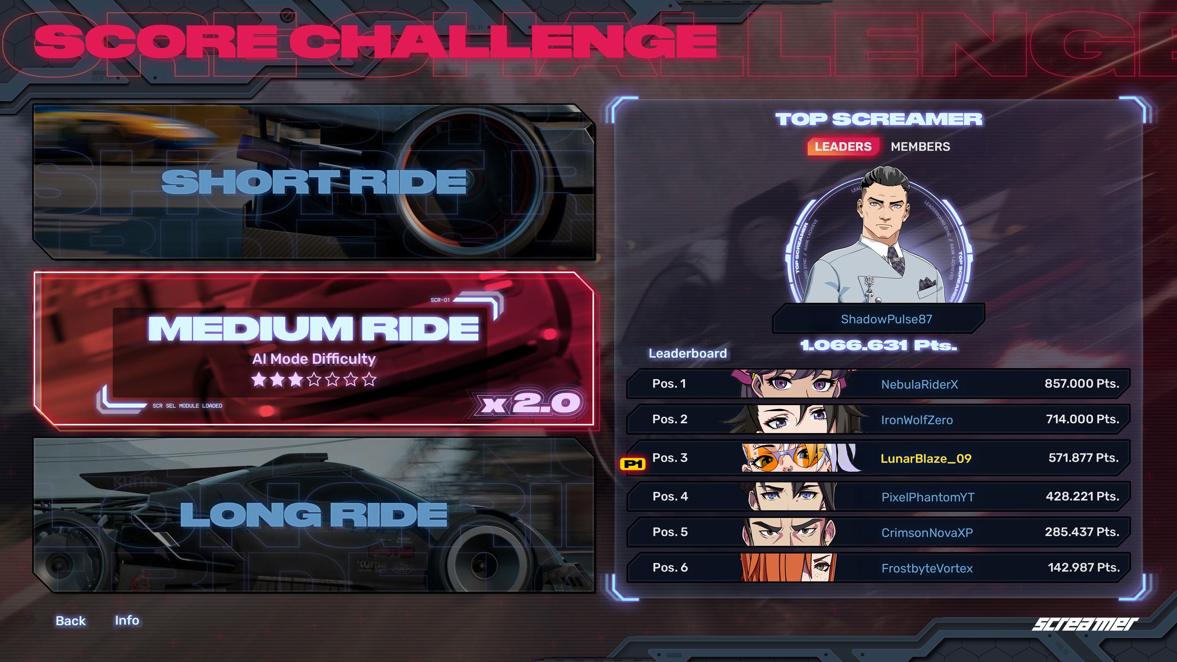 Screamer: Tryby gry, split-screen i zasady Overdrive