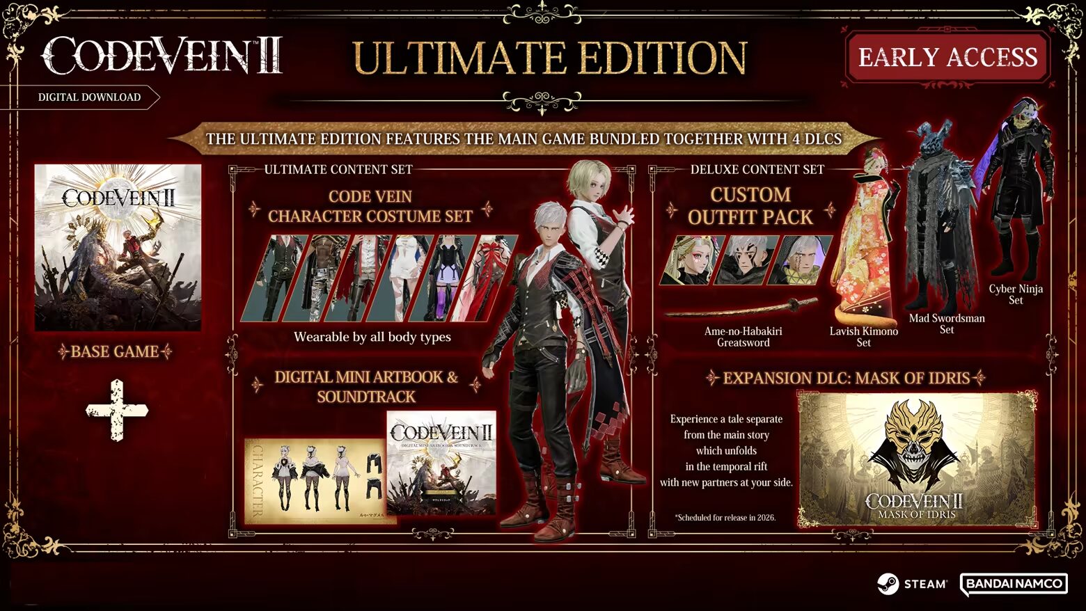Zawartość wersji Ultimate Code Vein II
