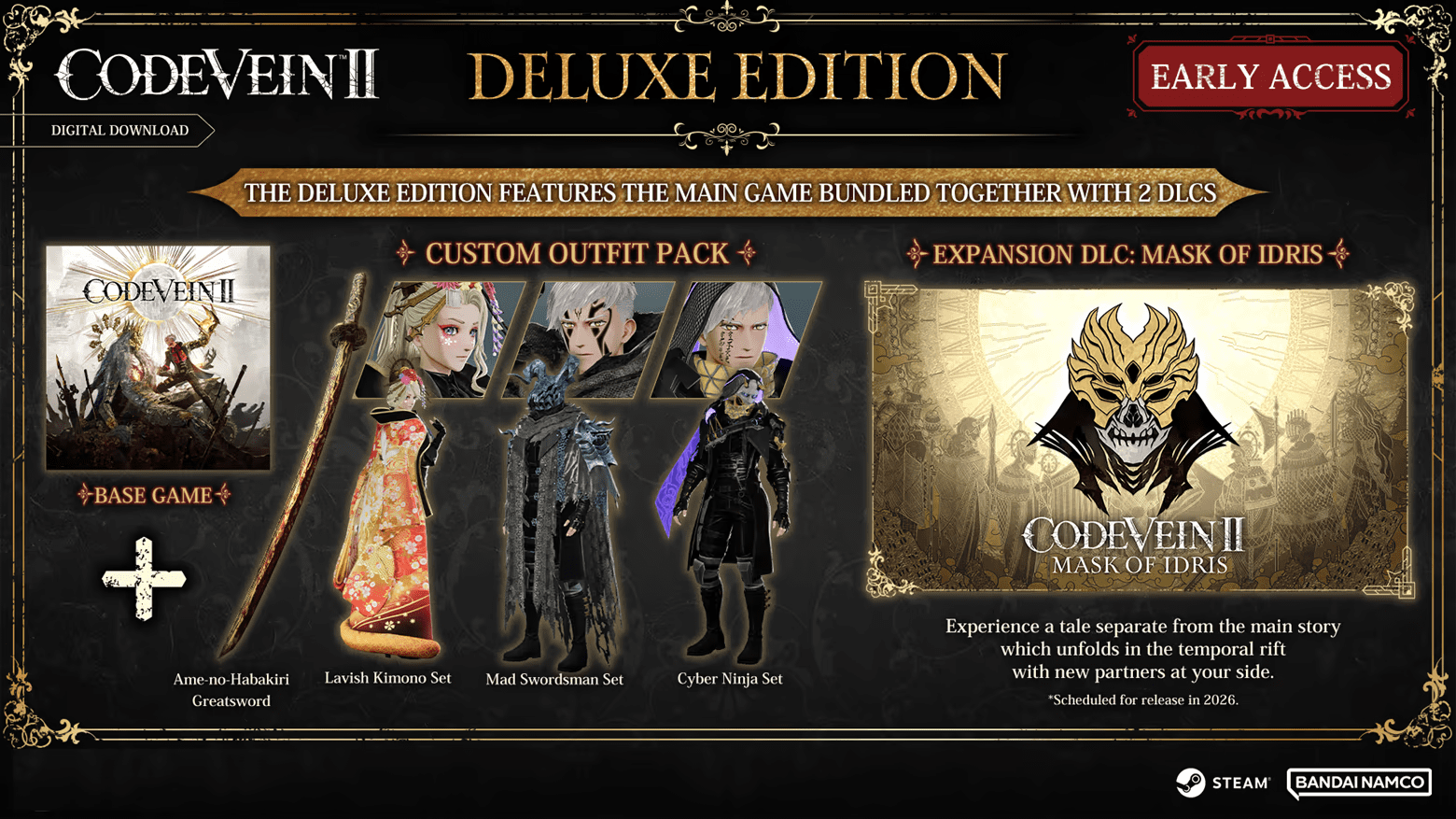 Zawartość wersji Deluxe Code Vein II